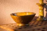Saladier en céramique vernissée de Tamgrout (jaune)
