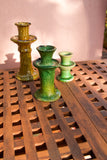 Bougeoir en céramique vernissée de Tamgrout (vert)