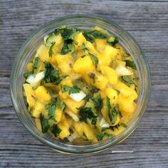 Salade à la mangue citron vert