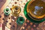 Bougeoir en céramique vernissée de Tamgrout (vert)